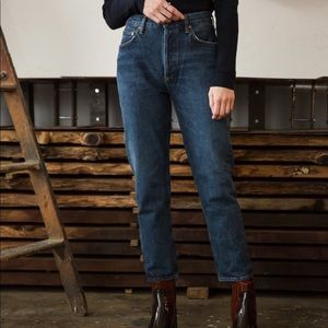 Agolde Riley crop high waist straight leg jeans 26